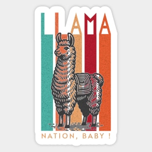 LLama Nation Sticker